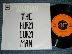 Photo1: DONOVAN - THE HURDY GURDY MAN  / 1968 JAPAN ORIGINAL Used  7"45 With PICTURE SLEEVE 