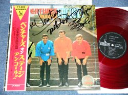 Photo1: THE VENTURES - ON STAGE ENCORE! : With AUTOGRAPHED ( Ex+++/MINT-)  / 1966 JAPAN ORIGINAL "RED WAX Vinyl" used  LP With OBI 