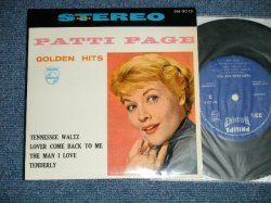 Photo1: PATTI PAGE パティ・ペイジ - GOLDEN HITS パティ・ペイジをあなたに included  TENNESSEWALTZ テネシー・ワルツ ( Ex+++/MINT- )   / 1960? JAPAN ORIGINAL Used 7" EP