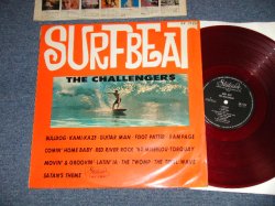 Photo1: THE CHALLENGERS - SURF BEAT (Ex++/Ex+ Looks:VG++ WTRDMG, EDSP) / 1965 JAPAN ONLY Jacket ORIGINAL "RED WAX Vinyl" MONO Used LP