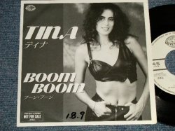 Photo1: TINA ティナ - BOOM BOOM ブーン・ブーン A)RADIO VERSION   B)FREE STYLE  (Ex+/MINT-, Ex+ SWOFC) / 1989 JAPAN ORIGINAL "PROMO ONLY" Used 7" 45rpm SINGLE