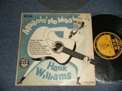 Photo1: HANK WILLIAMS ハンク・ウイリアムス - MOANIN' THE BLUES (Ex+/Ex++)  / 1952 JAPAN ORIGINAL Used 10" LP 