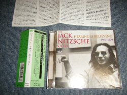 Photo1: V.A. Various JACK NITZSCHE - HEARING IS BELIEVING 1962-1979 ジャック・ニッチェ・ストーリー (MINT-/MINT) / JAPAN + IMPORT ORIGINAL "輸入盤国内仕様" Used CD with OBI 