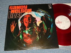Photo1: SANDY NELSON  サンディ・ネルソン  with JERRY GERRY McGEE  - LIVE!  /実況盤！白熱のサンディ・ネルソン　(Ex++, Ex+/MINT-) /  1967 JAPAN ORIGINAL "WHITE LABEL PROMO" "RED WAX 赤盤" Used LP 