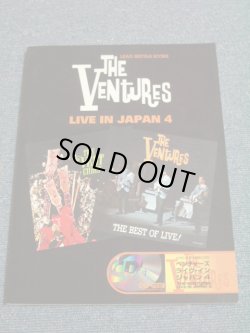 Photo1: THE VENTURES - LEAD GUITAR SCORE  LIVE IN JAPAN 4 : THE BEST OF LIVE   With CD  /  2000 JAPAN  Used BOOK + CD 