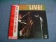 JR.WALKER & THE ALL STARS - LIVE ( WHITE LABEL PROMO ) / 1973 JAPAN LP + OBI 