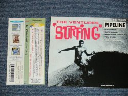 Photo1: THE VENTURES - SURFING / 2004 FRANCE  ORIGINAL CD With 2004 JAPAN  ORIGINAL OBI & LINNER Used CD 