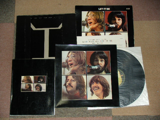 THE BEATLES - LET IT BE Box Set With BOOKLET  / JAPAN ORIGINAL Used LP