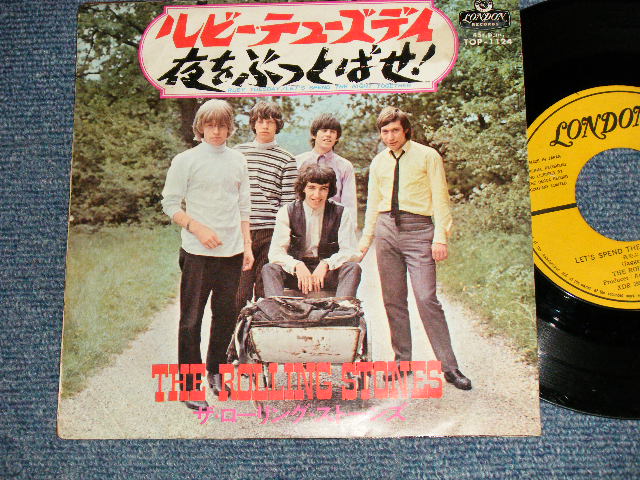 THE ROLLING STONES ローリング・ストーンズ - A) LET'S SPEND THE NIGHT TOGETHER  夜をぶっとばせ！B) RUBY TUESDAY (NO LYRIC Sheet)  (Ex/Ex) / 1967 JAPAN ORIGINAL Used 7