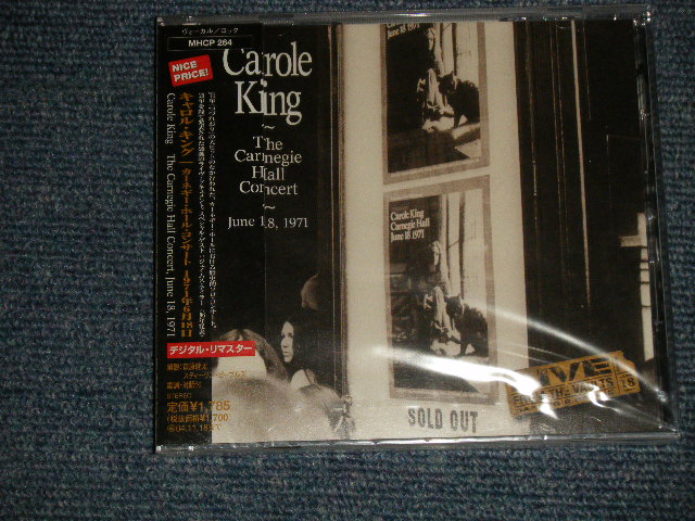 CAROLE KING キャロル・キング - THE CARNEGIE HALL CONCERT  June 18, 1971 カーネギー・ホール・コンサート (SEALED) / 2004 JAPAN 