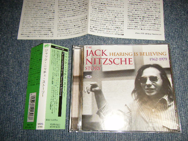 V.A. Various JACK NITZSCHE - HEARING IS BELIEVING 1962-1979 ジャック・ニッチェ・ストーリー (MINT-/MINT) / JAPAN + IMPORT ORIGINAL 