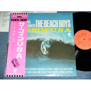 Photo: THE BEACH BOYS - SURFIN' USA  ( Ex+++/MINT ) / EARLY 1970s  JAPAN  Used LP With Pink "ROCK NOW "  OBI 