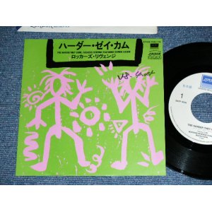 Photo: ROCKERS REVENGE Featuring DONNIE CALVIN - THE HARDER THEY COME  / 1983 JAPAN Original White Label PROMO Used 7" Single  With PICTURE Cover 