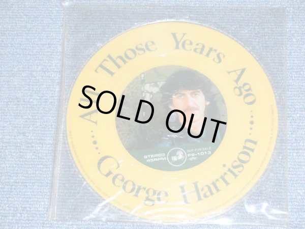 Photo1: GEORGE HARRISON of THE BEATLES - ALL THOSE YEARS AGO ( PROMO Only ONE SIDE PICTURE DISC ) / 1981 JAPAN PROMO ONLY PICTURE DISC Used 7" Single 