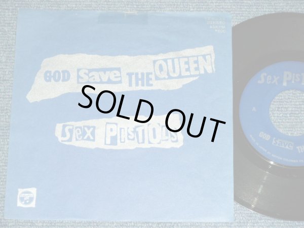 Photo1: SEX PISTOLS セックス・ピストルズ - GOD SAVE THE QUEEN  / 1977 JAPAN ORIGINAL Blue Label PROMO  Used 7" Single 