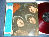 Photo:  THE BEATLES  - RUBBER SOUL ( ¥1750  Price Mark Seal ) (Ex+++/Ex++ Looks:Ex )   / 1965 JAPAN ORIGINAL "RED WAX Vinyl" Used LP with OBI 