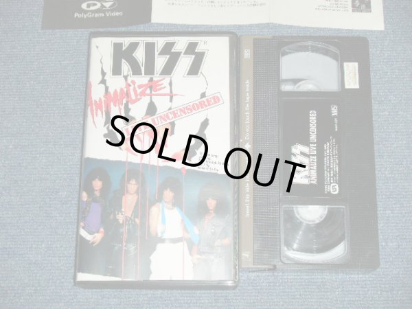 Photo1: KISS キッス - ANIMALIZE  LIVE UNCENSORED 　アニマライズ・ライヴ ( MINT-/MINT)  / 1991 JAPAN Used  VIDEO 