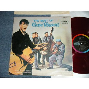Photo: GENE VINCENT - THE BEST OF (Ex/Ex) /  1960s  JAPAN ORIGINAL  RED WAX VINYL Used LP 