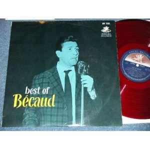 Photo: GILBERT BECAUD - BEST OF BECAUD (Ex++/MINT-)/  1960's Japan Original Red Vinyl Wax Used LP 