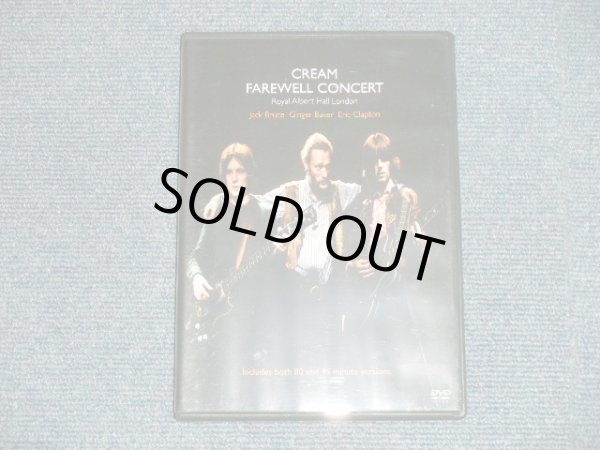 Photo1: CREAM クリーム - FAREWELL CONCERT 1968 Royal Albert Hall London (MINT-/MINT) / 2002 JAPAN Used DVD