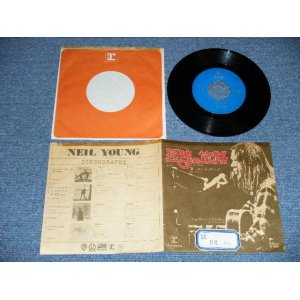 Photo: NEIL YOUNG ニール・ヤング -  HEART OF GOLD 孤独の旅路( Ex+/Ex++  STOFC, TAPE)   / 1972 JAPAN ORIGINAL "BLUE LABEL PROMO" Used 7" Single 