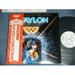Photo: WAYLON JENNINGS -WHAT GOES AROUND COMES AROUND (MINT-/MINT)  / 1980 JAPAN  ORIGINAL "WHITE LABEL PROMO"   Used  LP with OBI