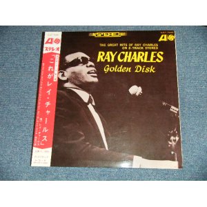 Photo: RAY CHARLES - GOLDEN DISK (Ex+++/Ex++ Looks:Ex  BB Hole)  / 1960's  JAPAN ORIGINAL Used LP with OBI 