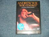 Photo: ANDREW W.K.アンドリューW.K. - ANDREW W.K. WHO KNOWS? LIVE IN CONCERT : 200-2004 Japanese Limited EditionアンドリューW.K.知るか!-ジャパニーズ・リミテッド・エディション(MINT-/MINT) / 2007 JAPAN "BRAND NEW SEALED" DVD