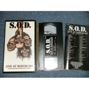 Photo: S.O.D. - LIVE AT BUDOKANライブ・アット・ブドーカン (Ex+++/MINT)  / 1992 JAPAN Used  VIDEO [VHS]