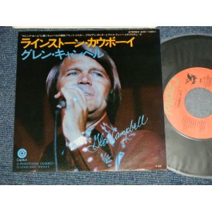 Photo: GLEN CAMPBELL グレン・キャンベル - A) RHINESTONE COWBOY  B) LOVELIGHT  (Ex+++/MINT) / 1975 JAPAN ORIGINAL Used 7" 45 rpm Single 