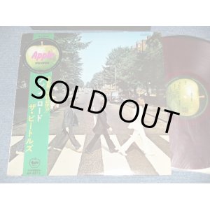 Photo:  THE BEATLES ビートルズ -  ABBEY ROAD アビイ・ロード ( ¥2000 Mark) (Ex+++/MINT- )   / 1969 JAPAN ORIGINAL "RED WAX VINYL" Used LP with OBI  with BACK ORDER SHEET on BACK SIDE 
