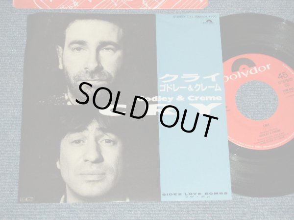 Photo1:  GODLEY & CREME ゴドレー＆クレーム - A) CRY クライ  B) LOVE BOMBS ラブ・ボム (MINT-/MINT) / 1985 JAPAN ORIGINAL Used 7" Single