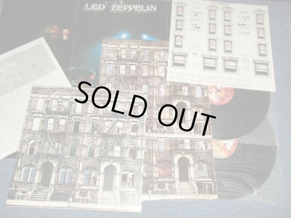 Photo1: LED ZEPPELIN レッド・ツェッペリン - PHYSICAL GRAFFITI  "With POSTER" (Ex++/MINT) / 1975 JAPAN ORIGINAL Used 2-LP 