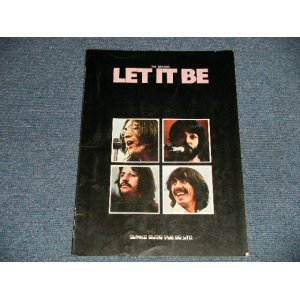 Photo: The BEATLES-ビートルズ -  LET IT BE (SHEET MUSIC BOOK) (Ex++ WO)/ 1973 第7版 Japan Used BOOK