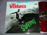 Photo: THE VENTURES ベンチャーズ -  SURFING サーフィン・ヴェンチャーズ (MINT-/MINT- Looks:MINT-) / 1964 JAPAN ORIGINAL "1750Yen Seal"  "RED WAX Vinyl" used LP