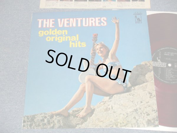 Photo1: THE VENTURES ベンチャーズ -  GOLDEN ORIGINAL HITS 太陽の街 (Ex++/Ex+) / 1967 JAPAN ORIGINAL "2000 Yen Mark"  "RED WAX" used LP 
