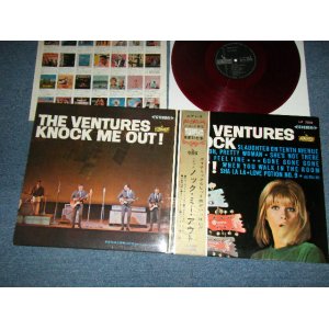 Photo: THE VENTURES ベンチャーズ - KNOCK ME OUT (Ex+++/MINT-) / 1965 JAPAN ORIGINAL "HARD COVER" "¥1800 Mark" "RED WAX" Used LP with OBI 