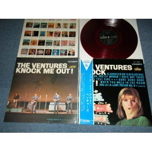 Photo: THE VENTURES ベンチャーズ - KNOCK ME OUT (MINT-/MINT-) / 1965 JAPAN ORIGINAL "SOFT COVER" "¥1,750 Mark" "RED WAX" Used LP with BLUE OBI 