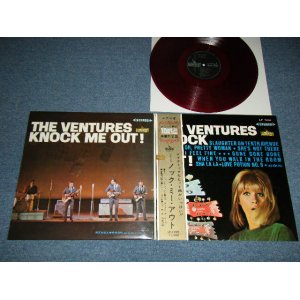 Photo: THE VENTURES ベンチャーズ - KNOCK ME OUT (Ex+++/Ex+++) / 1965 JAPAN ORIGINAL "HARD COVER" "¥1800 Mark" "RED WAX" Used LP with OBI 