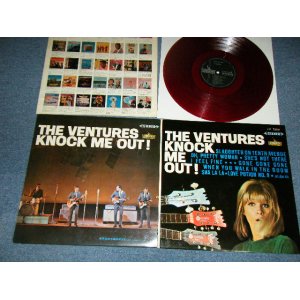 Photo: THE VENTURES ベンチャーズ - KNOCK ME OUT (Ex+++?Ex+++) / 1965 JAPAN ORIGINAL "HARD COVER" "¥1800 Mark" "RED WAX" Used LP