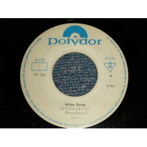 Photo: CREAM クリーム - A) WHITE ROOM ホワイト・ルーム  B) THOSE WERE THE DAYS ゾーズ・ワー・ザ・デイズ (-/Ex) / 1969 JAPAN ORIGINAL "WHITE LABEL PROMO"  Used  7" Single 