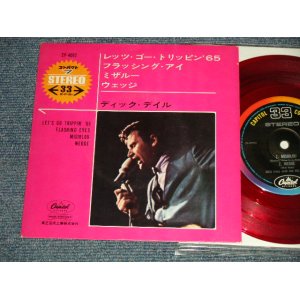 Photo: Dick Dale And His Del-Tones ディック・デイル - Let's Go Trippin' '65 + 3 (Ex+/Ex++) / 1965 JAPAN ORIGINAL "RED WAX 赤盤 " Used 7" 33 rpm EP