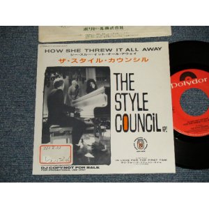 Photo: STYLE COUNCIL スタイル・カウンシル w/PAUL WELLER of THE JAM - A)HOW SHE THREW IT ALL AWAY  B)IN LOVE FOR THE FIRST TIME(Ex++/Ex++ STOFC) / 1988 JAPAN ORIGINAL "PROMO ONLY" Used 7" Single 