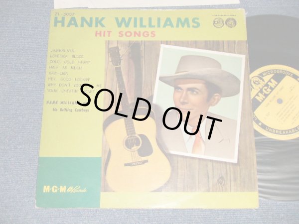 Photo1: HANK WILLIAMS ハンク・ウイリアムス -  HIT SONGS ヒット集 (Ex+/MINT-)  / 1960(?) JAPAN ORIGINAL Used 10" LP 