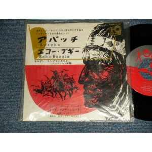 Photo: JORGEN INGMANN ヨルゲン・イングマン  - A) APACHE アパッチ B) ECHO BOOGIE エコー・ブギー (Illustration Jacket)(Ex++/MINT-) / 1961 JAPAN ORIGINAL Used 7"45 rpm Single 