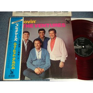 Photo: THE VENTURES ベンチャーズ - GROOVIN' ニュー・ヒット・アルバム (MINT-/MINT-) / 1968 JAPAN ORIGINAL "¥2,000 Mark" "RED WAX" Used LP With OBI