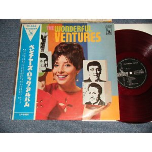 Photo: THE VENTURES ベンチャーズ - The WONDERFUL VENTURES ロック・アルバム (MINT/MINT) / 1967 JAPAN ORIGINAL "SOFT COVER" "¥2,000 Mark" "RED WAX" Used LP With OBI