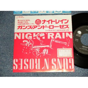 Photo: GUNS N' ROSES ガンズ・アンド・ローゼズ - A)NIGHTTRAIN  B)RECKLESS LIFE (Ex++/MINT- STOFC) / 1989 JAPAN ORIGINAL  "PROMO ONLY" Used 7" 45rpm Single 