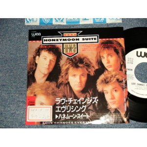 Photo: HONEYMOON SUITE ハネムーン・スイート - A)LOVE SCHANGES EVERYTHING  B)FAST COMPANY (Ex++/MINT- STOFC) / 1988 JAPAN ORIGINAL "WHITE LABEL PROMO" Used 7"45 Single