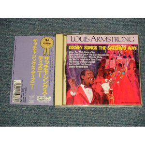 Photo: LOUIS ARMSTRONG ルイ・アームストロング - DISNEY SONGS THE SATCHIMO WAY サッチモ・シングス・ディズニー (MINT-/MINT) / 1990 JAPAN ORIGINAL Used CD with OBI